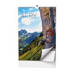 Kalendář Nástěnný kalendář - Alpy - A3