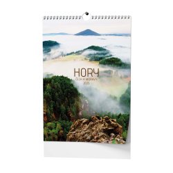 Kalendář Nástěnný kalendář - Hory Čech a Moravy - A3