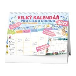 Kalendář Stolní kalendář - Velký kalendář pro celou rodinu