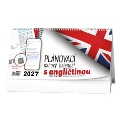 Kalendář Stolní kalendář - Plánovací daňový kalendář s angličtinou