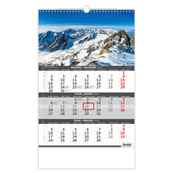 Kalendář Tříměsíční kalendář Hory