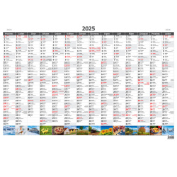 Kalendář Plánovací roční mapa A1 obrázková