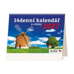 Kalendář 14denní kalendář s citáty